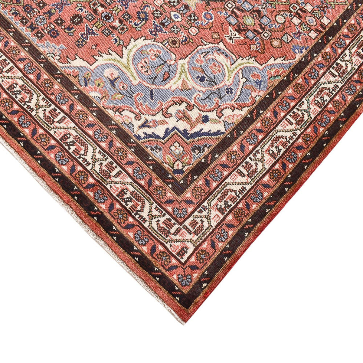 Persisk tæppe - Nomadisk - 323 x 202 cm - lysrød