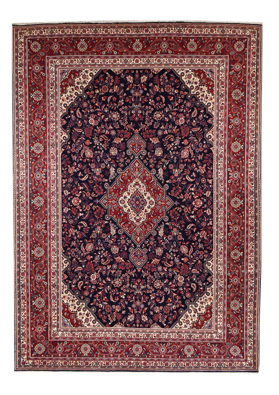 Persisk tæppe - Classic - 428 x 306 cm - mørkerød