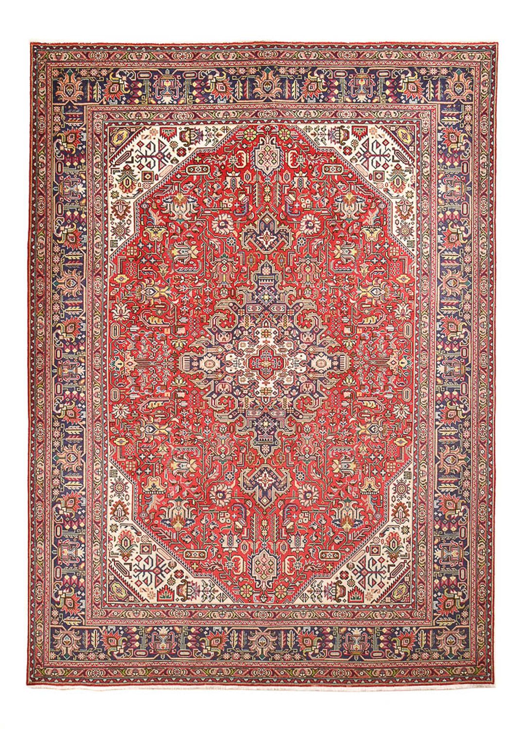 Persisk tæppe - Tabriz - 339 x 244 cm - rød