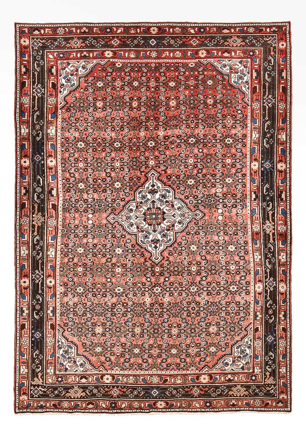 Persisk tæppe - Nomadisk - 305 x 212 cm - lysrød