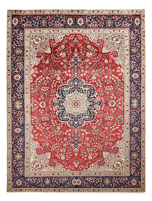 Persisk tæppe - Tabriz - 326 x 239 cm - rød
