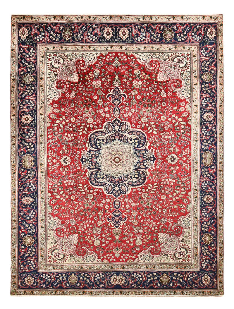 Persisk tæppe - Tabriz - 326 x 239 cm - rød