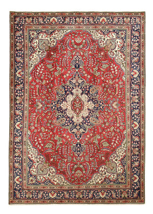 Persisk tæppe - Tabriz - 363 x 257 cm - rød