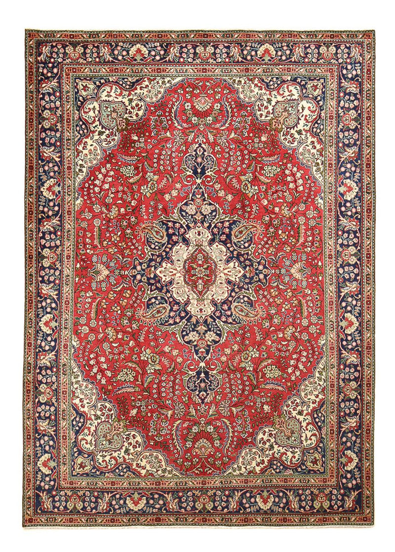 Persisk tæppe - Tabriz - 363 x 257 cm - rød