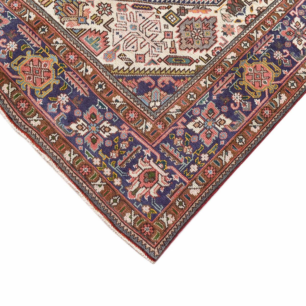 Persisk tæppe - Tabriz - 335 x 247 cm - lysrød