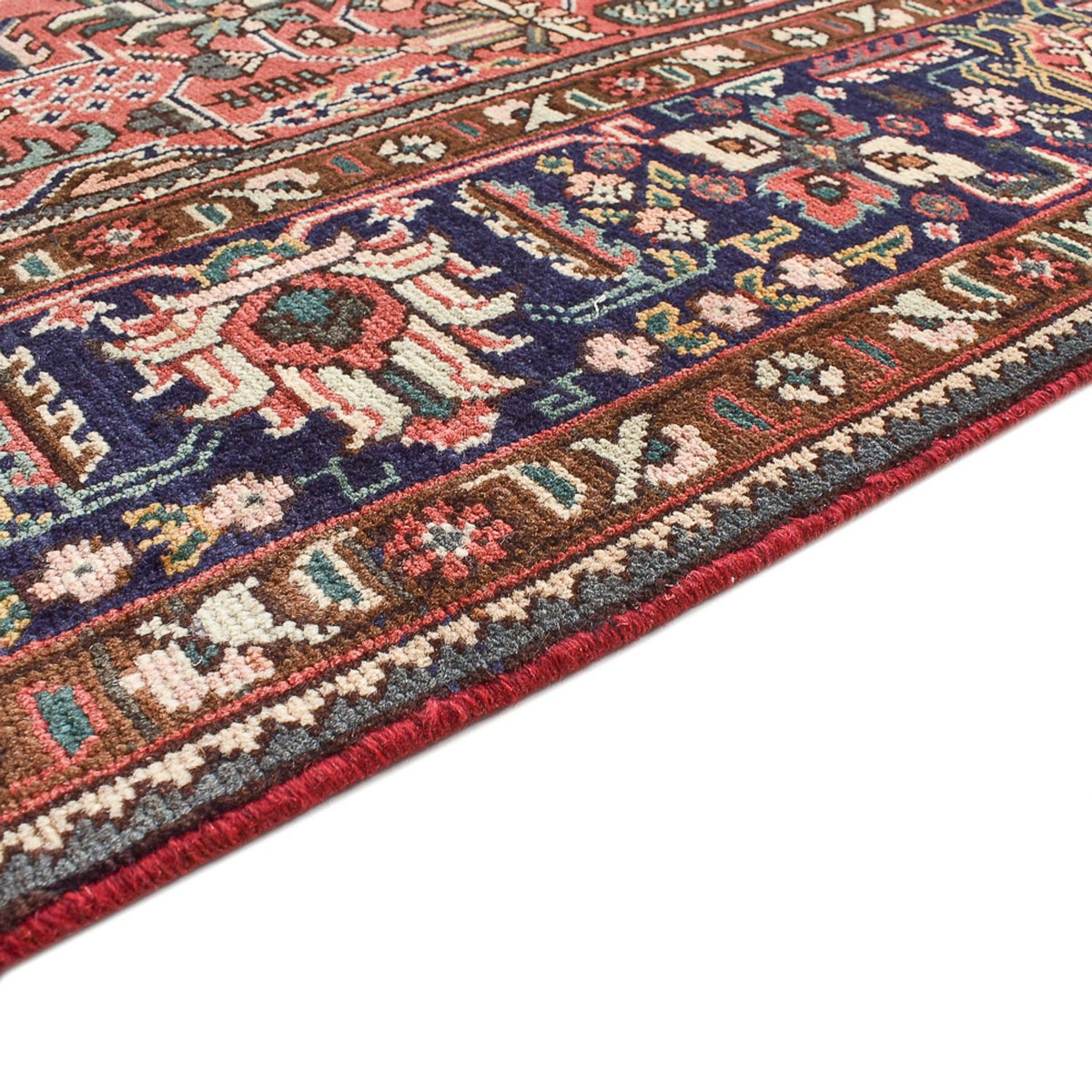 Persisk tæppe - Tabriz - 335 x 247 cm - lysrød