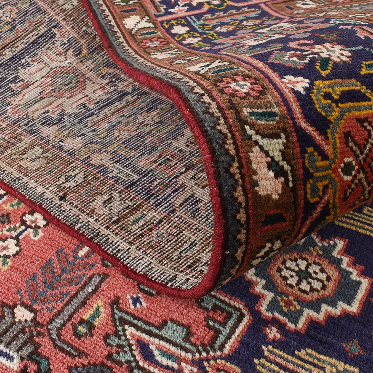 Persisk tæppe - Tabriz - 335 x 247 cm - lysrød