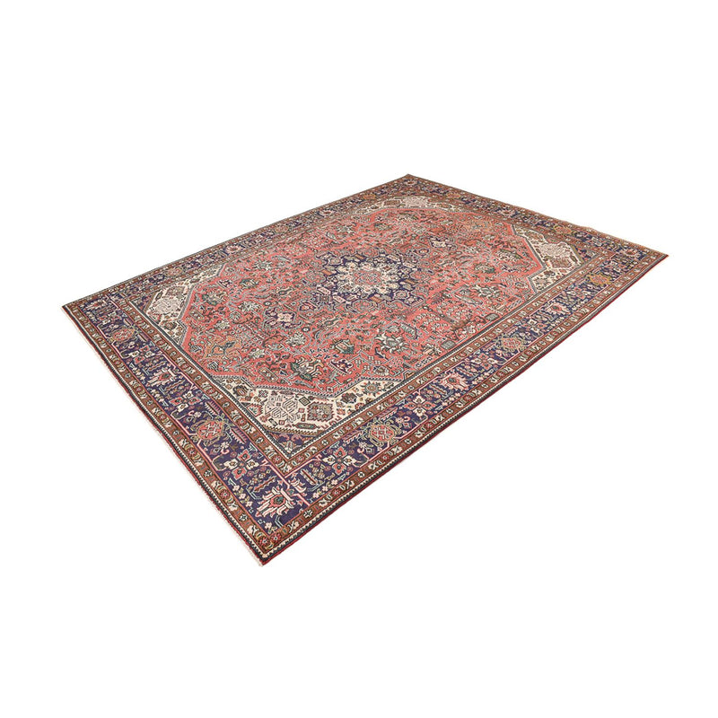 Persisk tæppe - Tabriz - 335 x 247 cm - lysrød