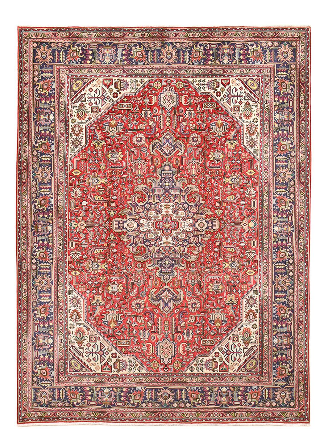 Persisk tæppe - Tabriz - 339 x 248 cm - rød