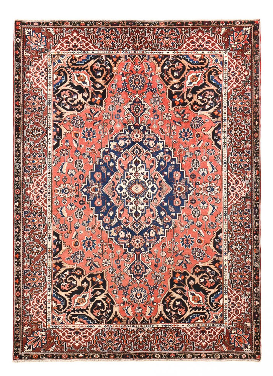 Persisk tæppe - Nomadisk - 307 x 227 cm - lysrød