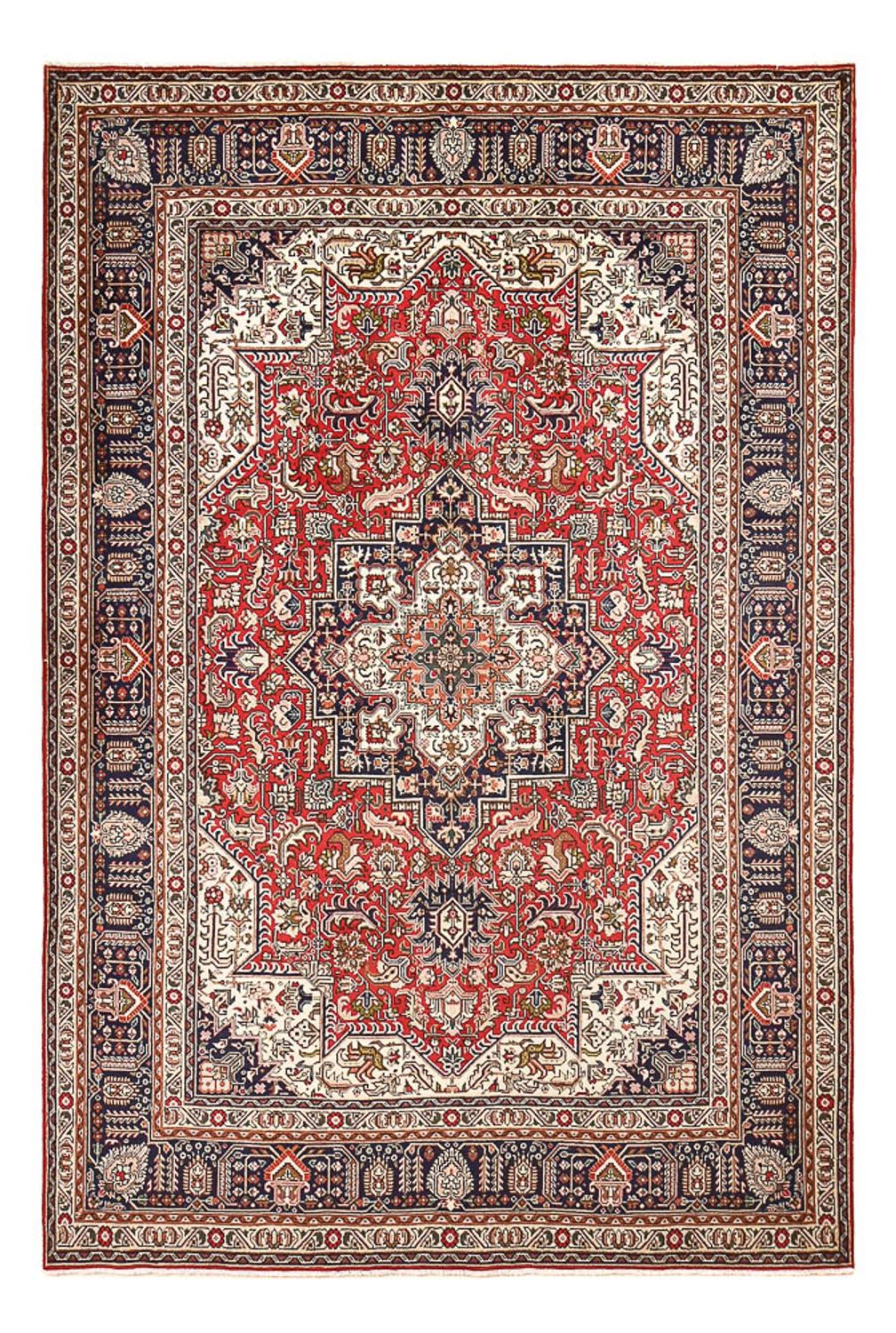 Persisk tæppe - Tabriz - 295 x 200 cm - rød