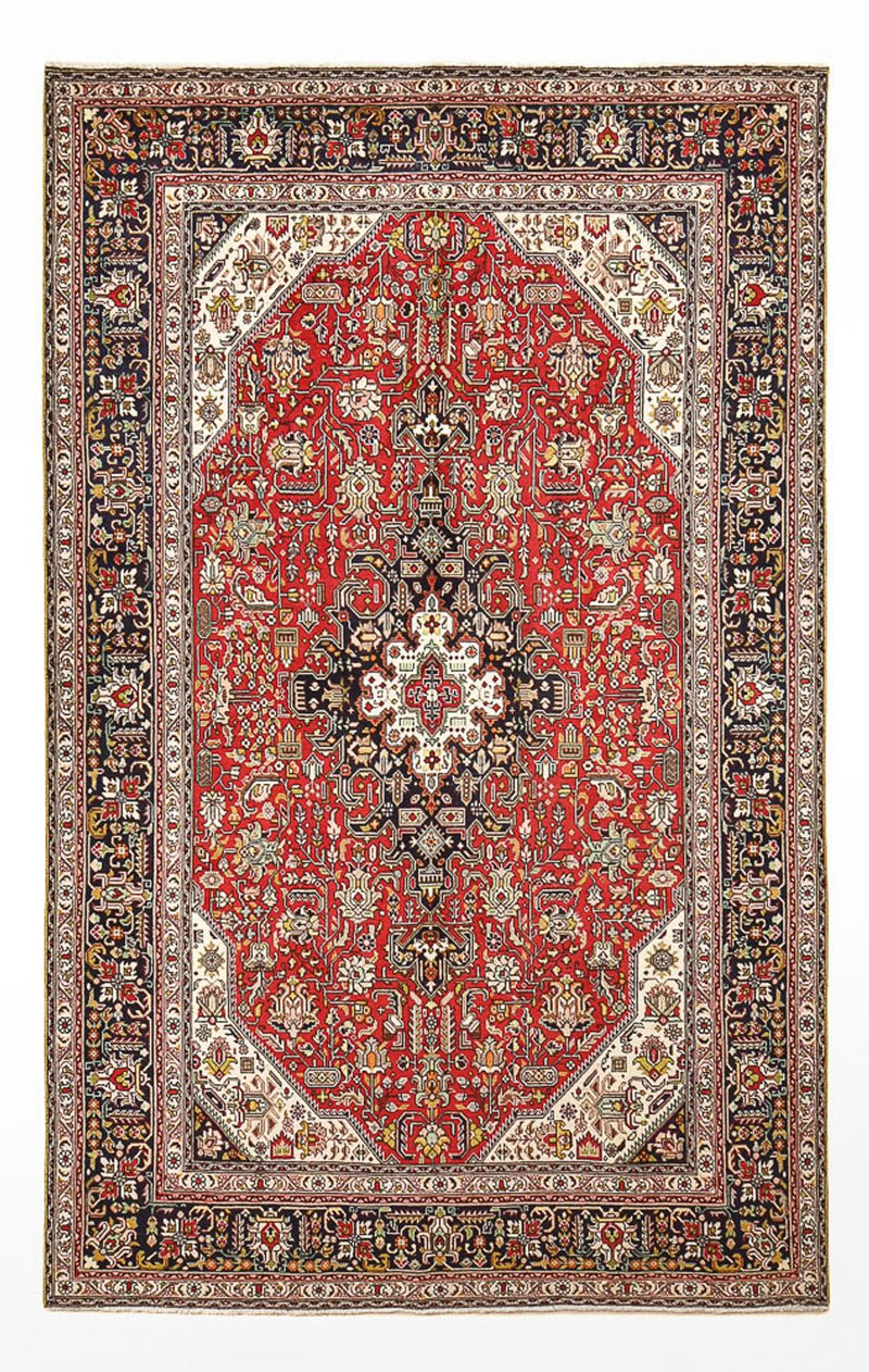 Persisk tæppe - Tabriz - 320 x 203 cm - rød
