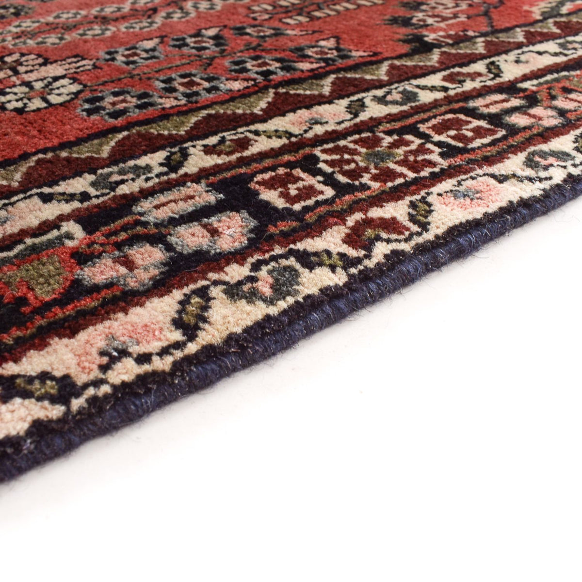 Løber Persisk tæppe - Tabriz - 398 x 110 cm - rød