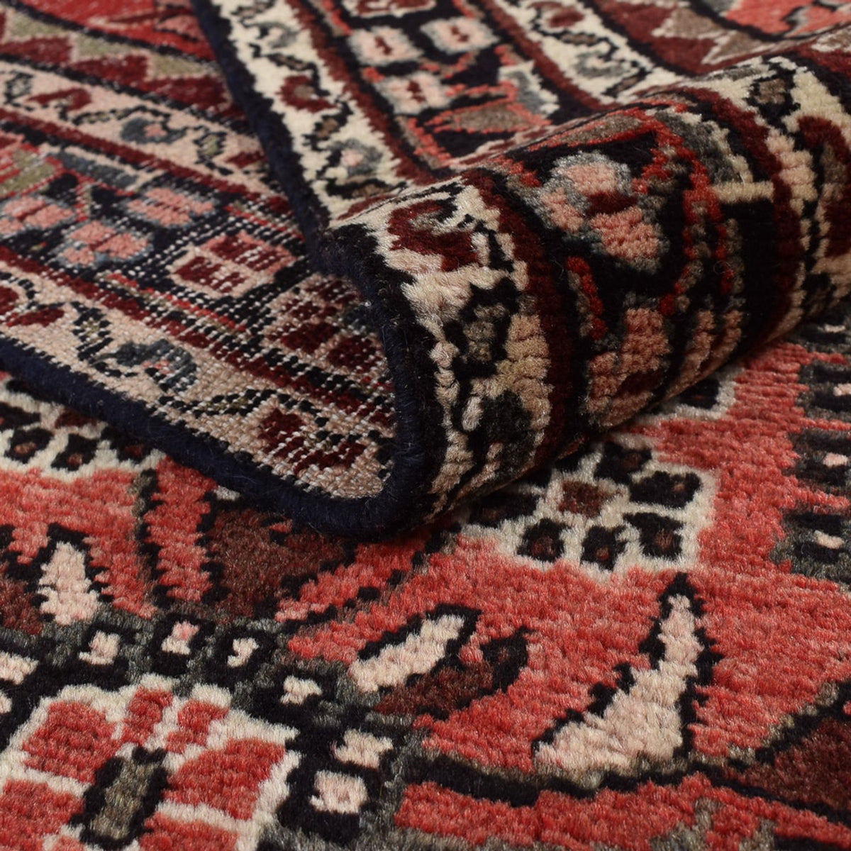 Løber Persisk tæppe - Tabriz - 398 x 110 cm - rød
