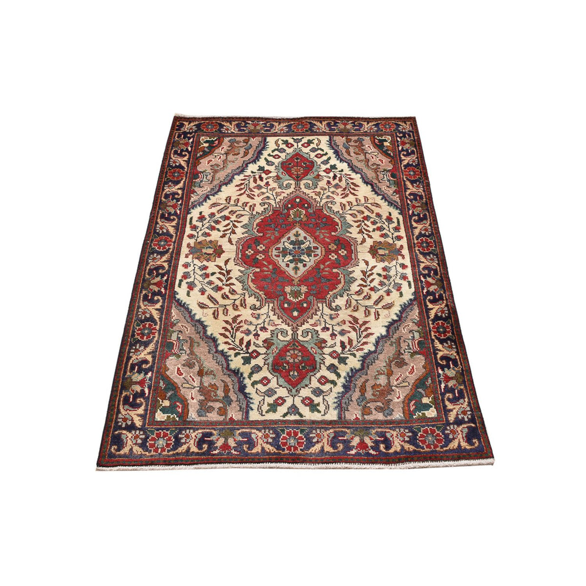 Persisk tæppe - Tabriz - 150 x 92 cm - flerfarvet