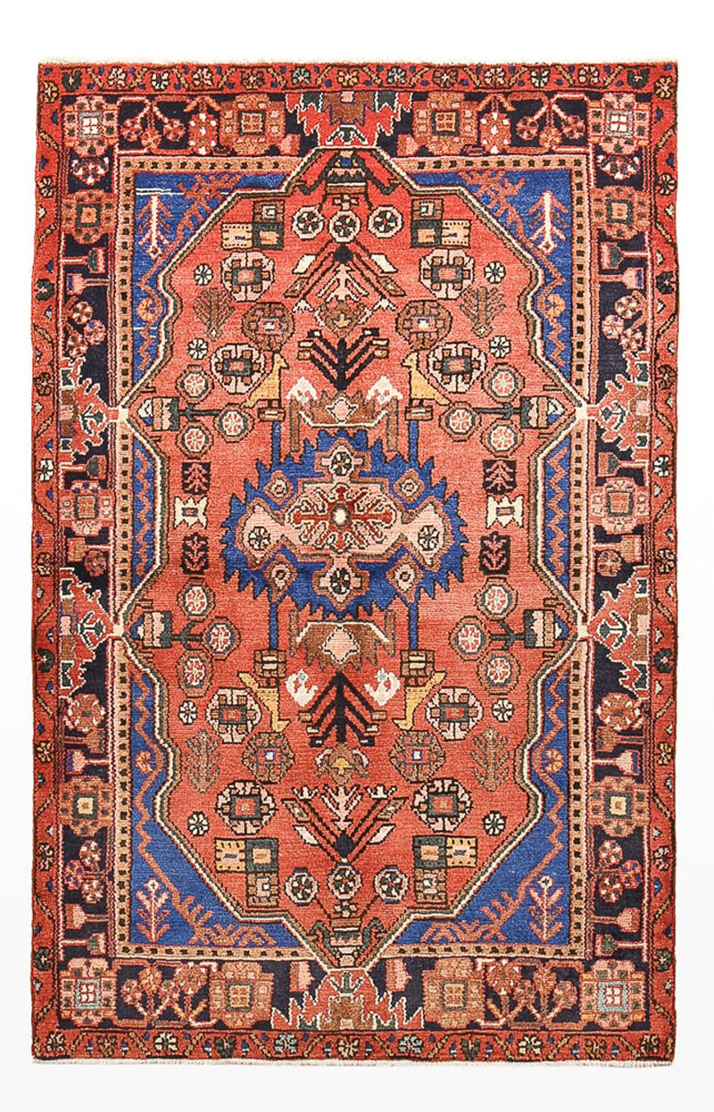 Persisk tæppe - Nomadisk - 168 x 108 cm - lysrød