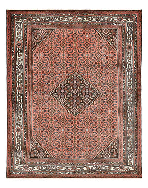 Persisk tæppe - Nomadisk - 198 x 155 cm - lysrød