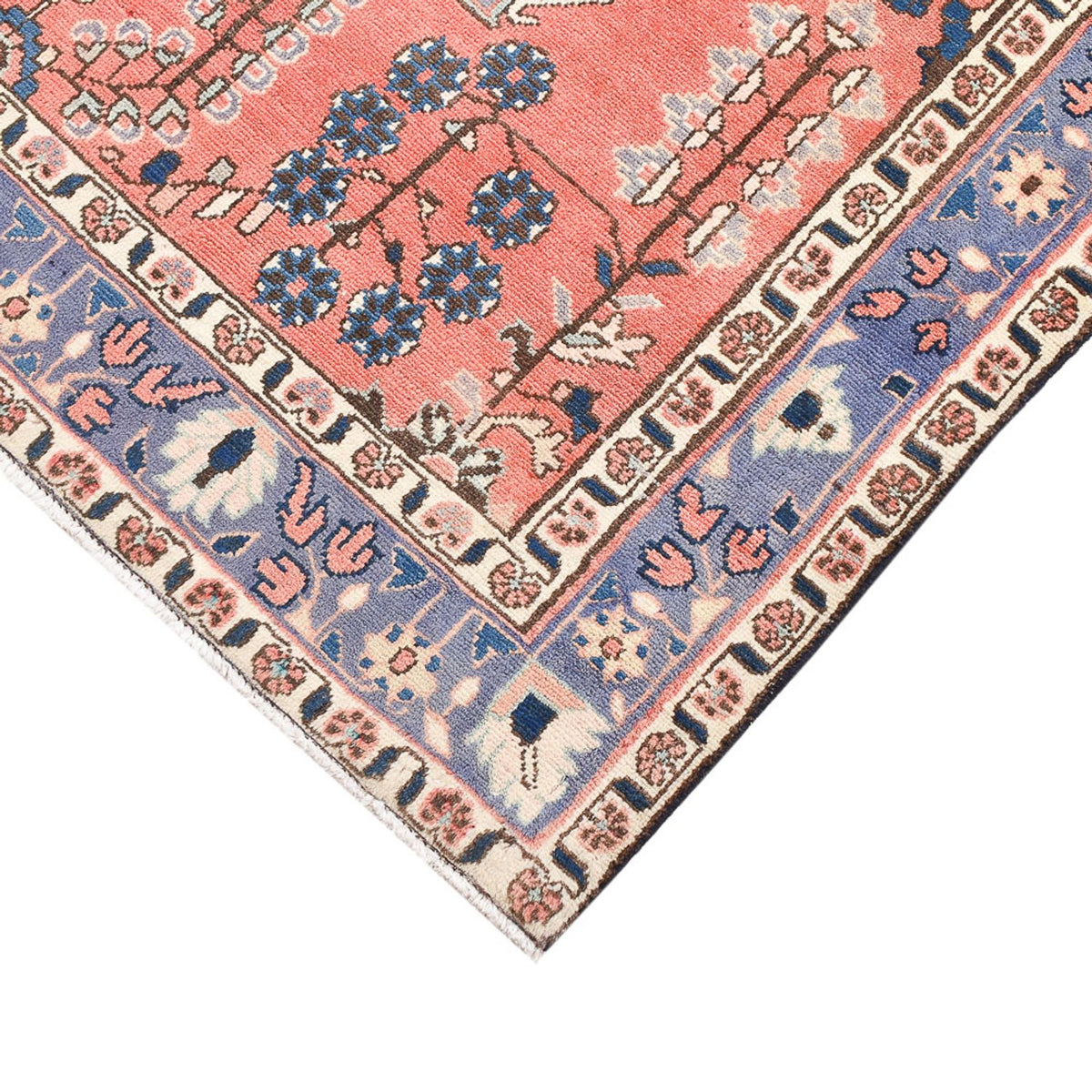 Persisk tæppe - Nomadisk - 191 x 129 cm - lysrød