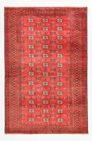 Turkaman-tæppe - 182 x 113 cm - rød