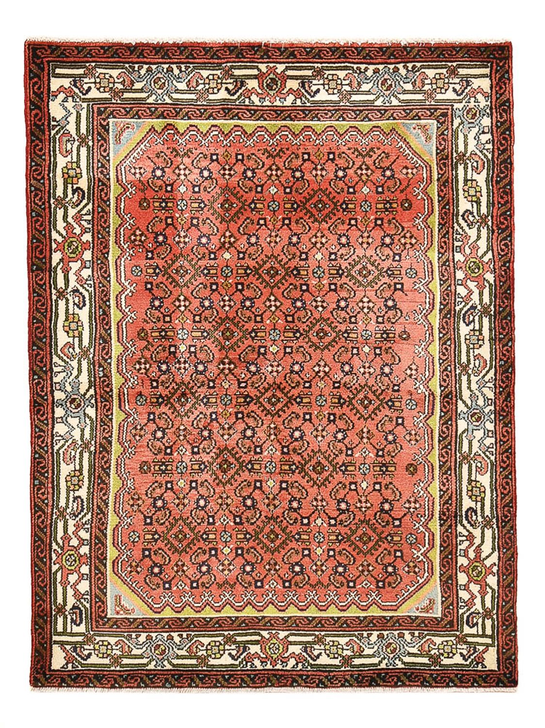 Persisk tæppe - Nomadisk - 148 x 108 cm - lysrød