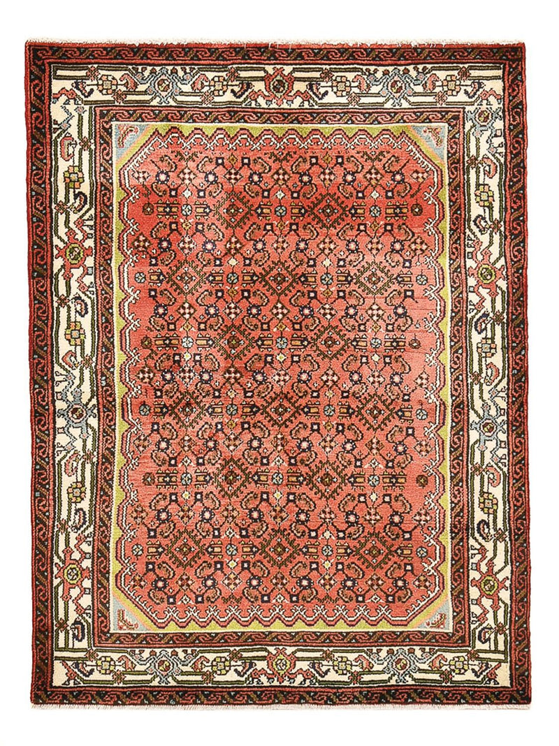 Persisk tæppe - Nomadisk - 148 x 108 cm - lysrød