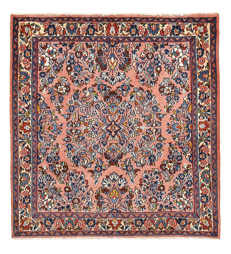 Persisk tæppe - Classic - 110 x 99 cm - lysrød