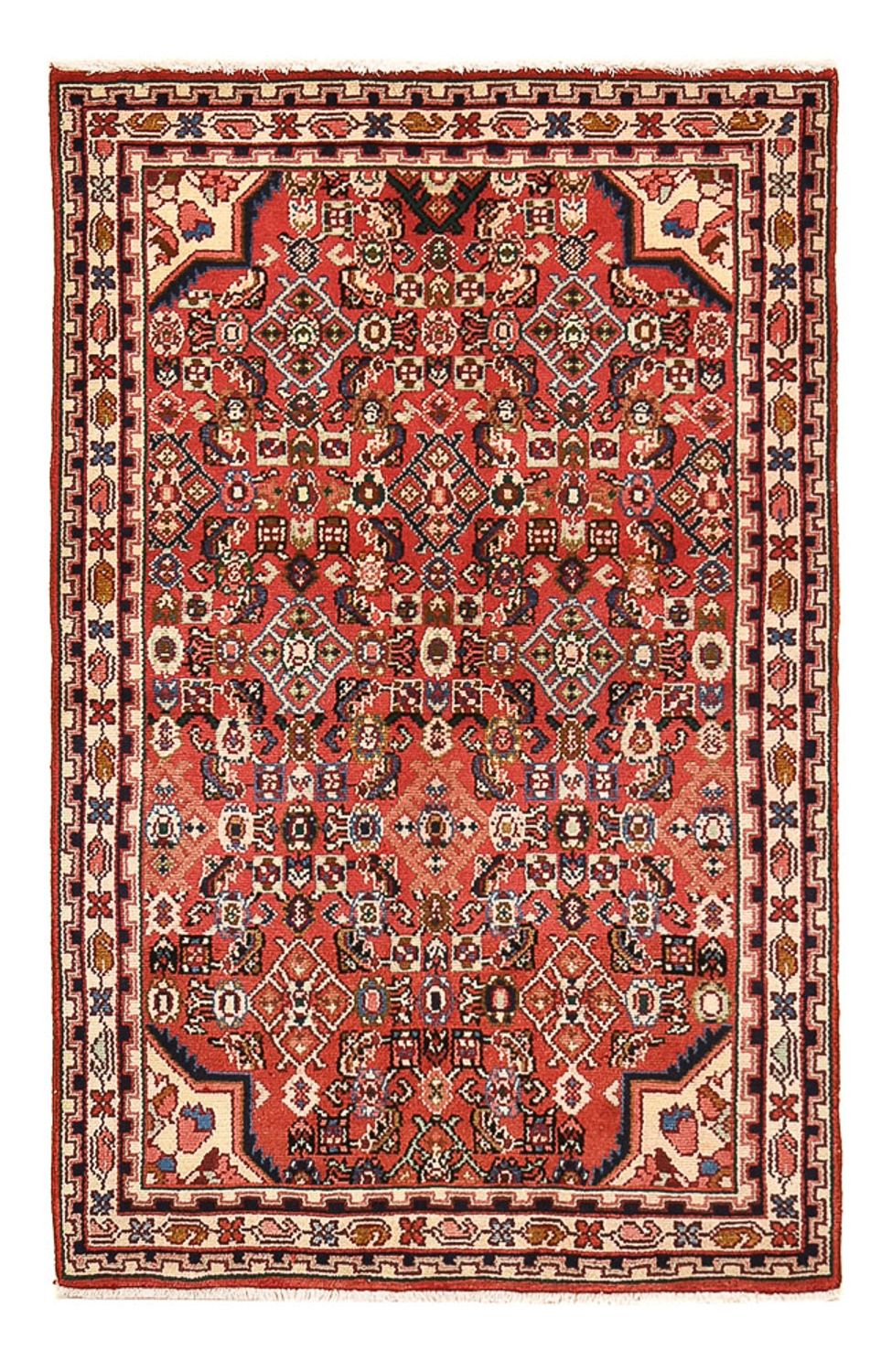 Persisk tæppe - Nomadisk - 142 x 87 cm - rød