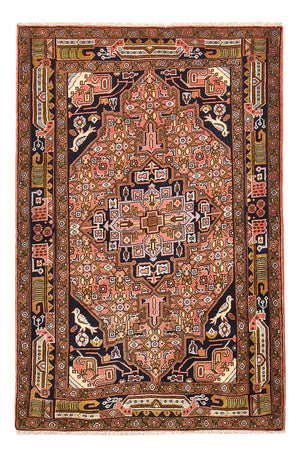 Persisk tæppe - Nomadisk - 160 x 102 cm - lysrød