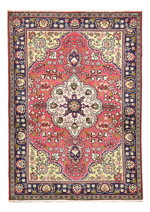 Persisk tæppe - Tabriz - 144 x 100 cm - lysrød