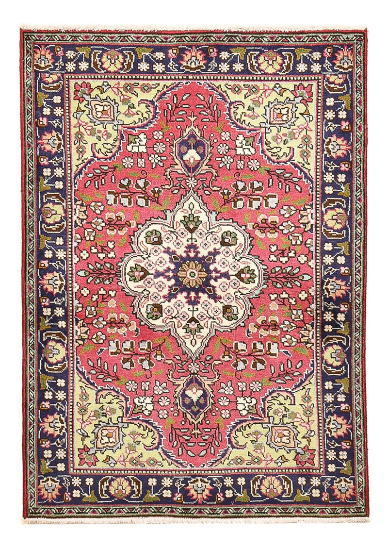 Persisk tæppe - Tabriz - 144 x 100 cm - lysrød