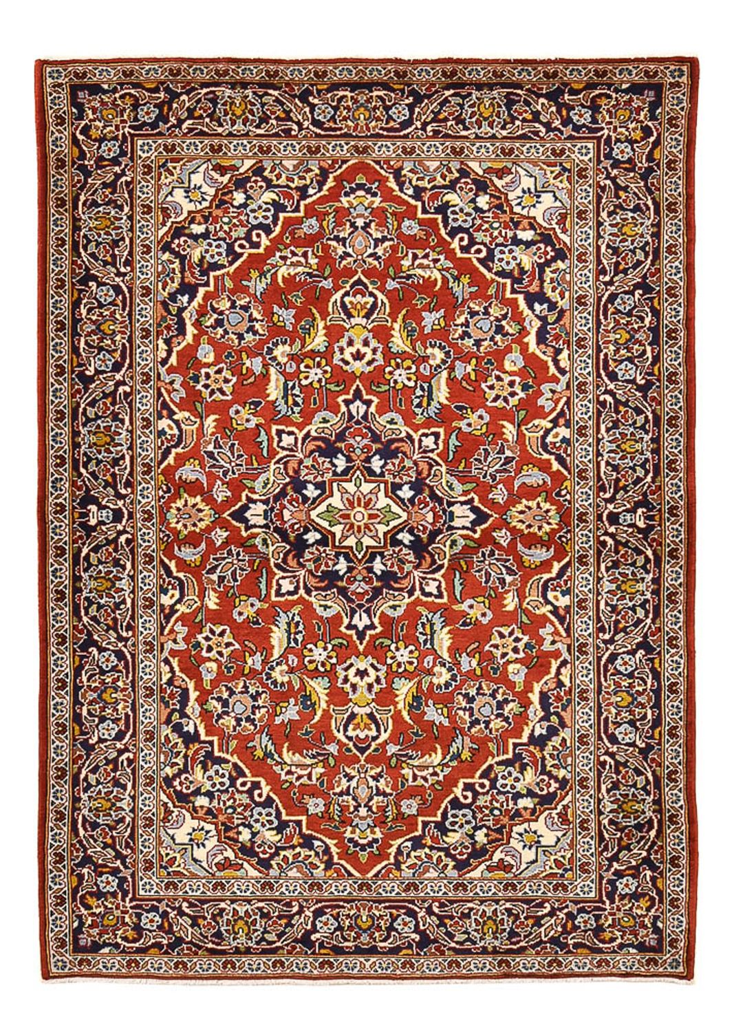 Persisk tæppe - Keshan - 159 x 110 cm - rød
