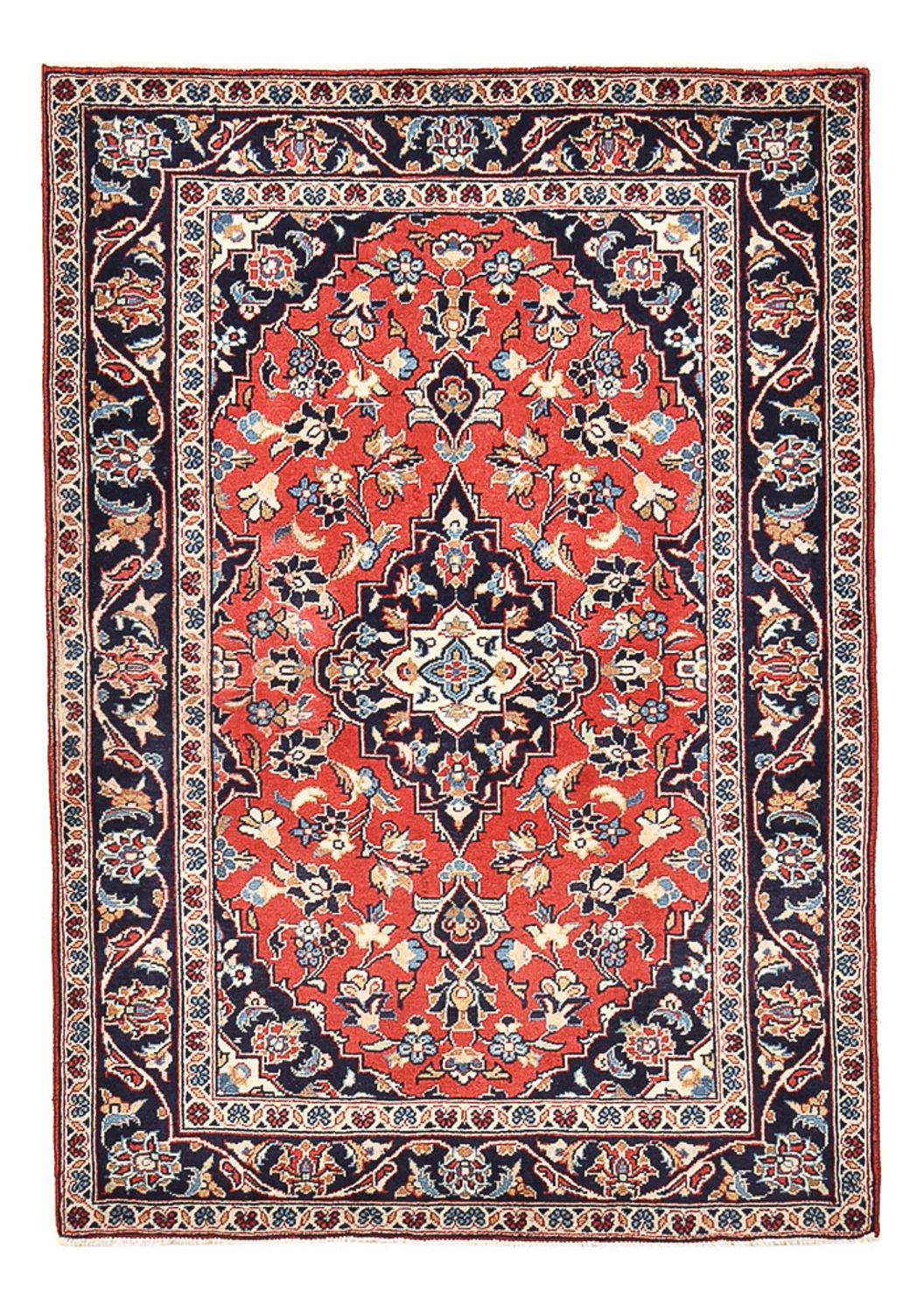 Persisk tæppe - Keshan - 150 x 98 cm - rød
