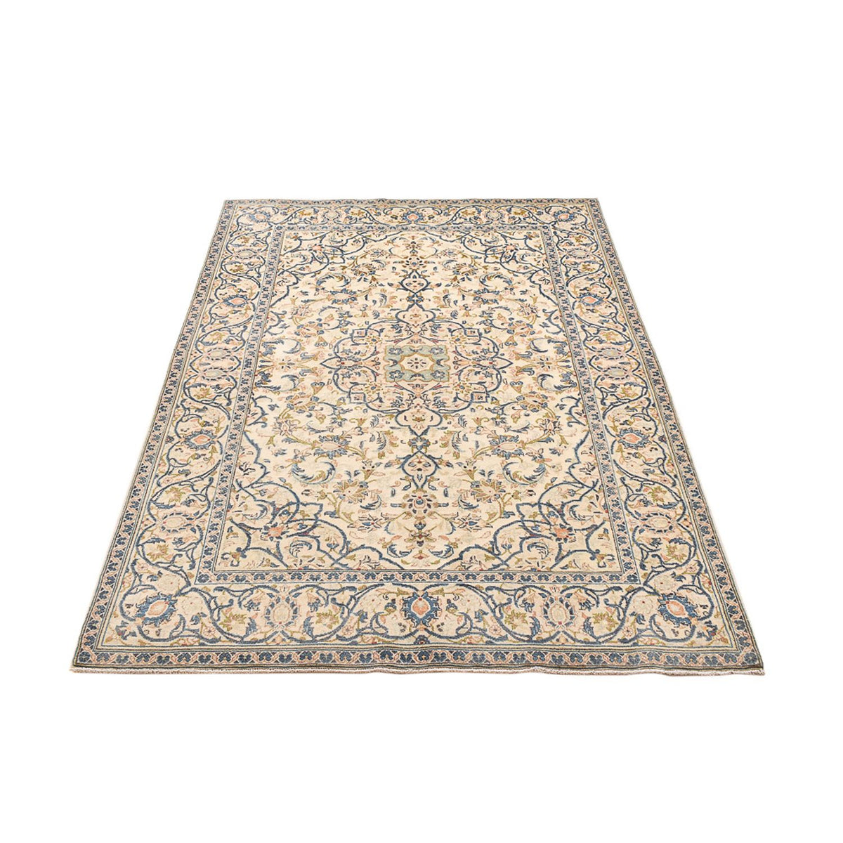 Persisk tæppe - Keshan - 203 x 135 cm - sand