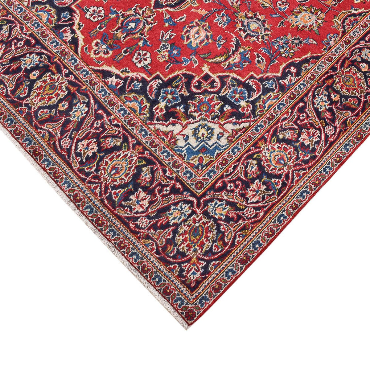 Persisk tæppe - Keshan - 220 x 138 cm - rød