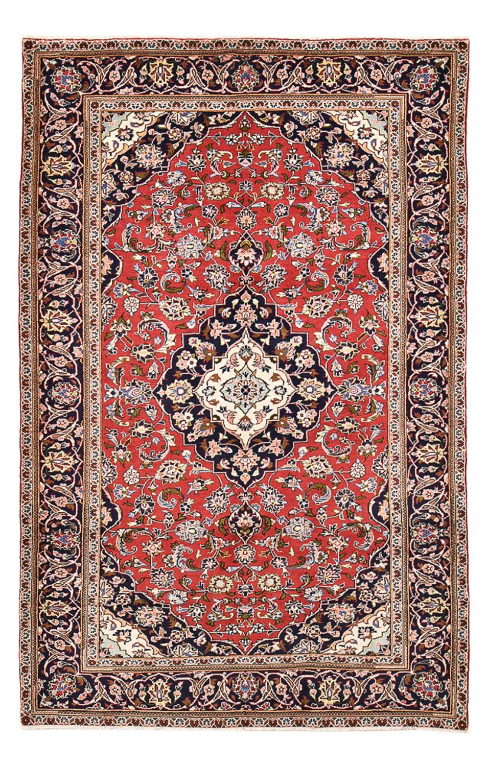 Persisk tæppe - Keshan - 248 x 150 cm - rød