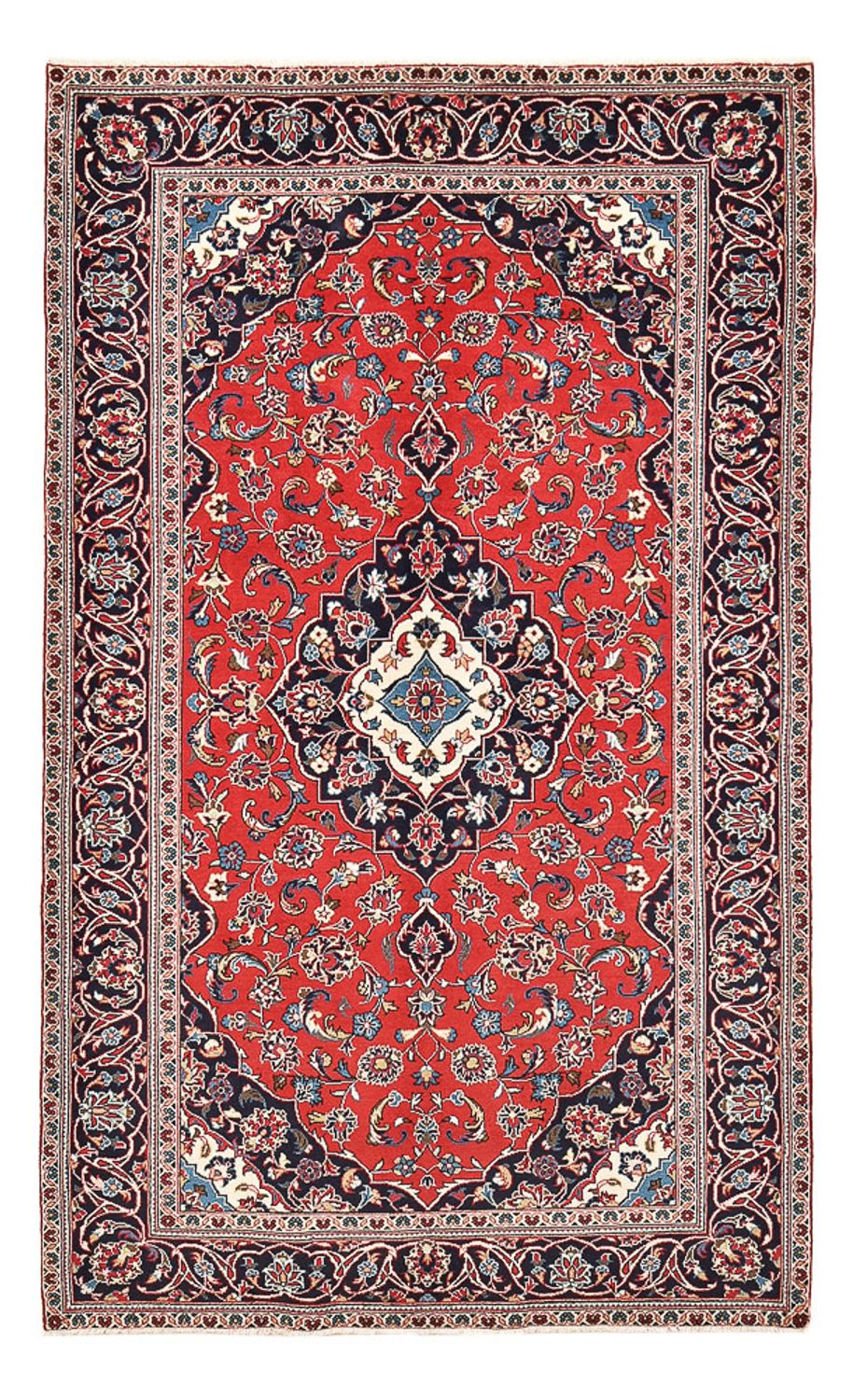 Persisk tæppe - Keshan - 253 x 144 cm - rød