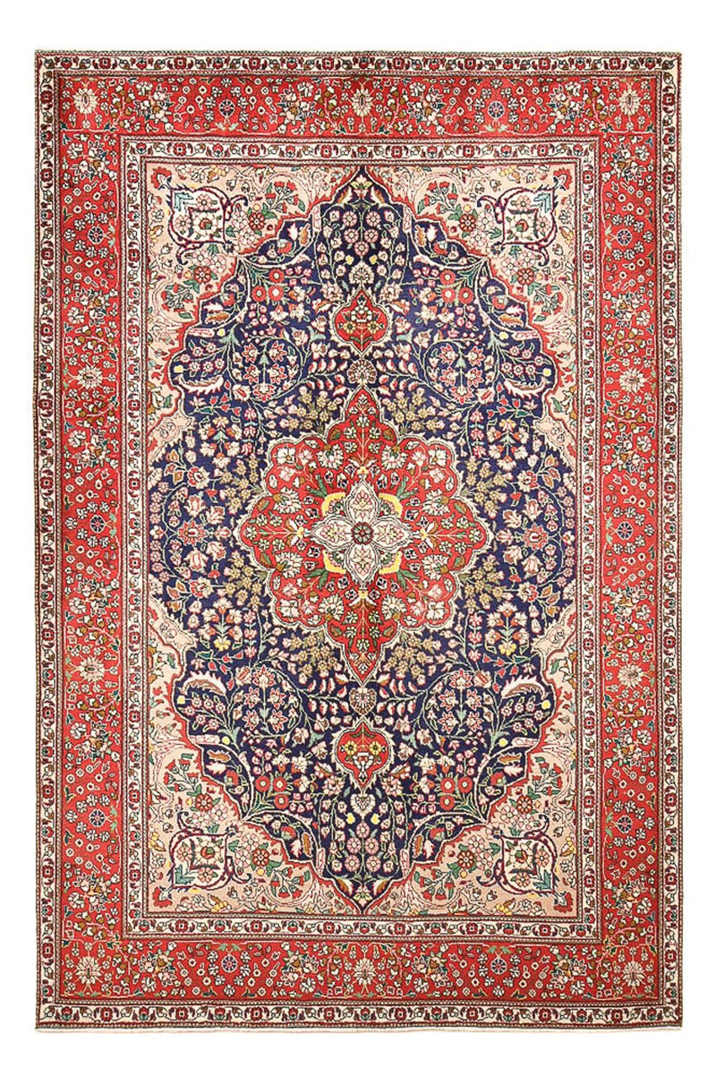 Persisk tæppe - Tabriz - 300 x 202 cm - mørkeblå