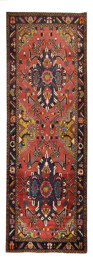 Løber Persisk tæppe - Tabriz - 338 x 112 cm - rød