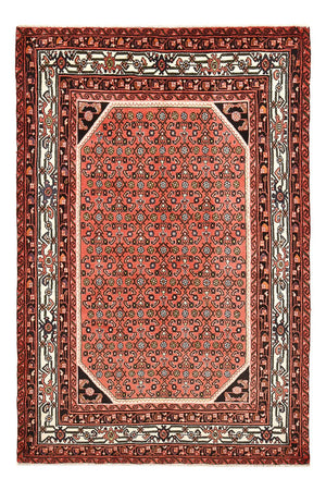 Persisk tæppe - Nomadisk - 206 x 132 cm - lysrød