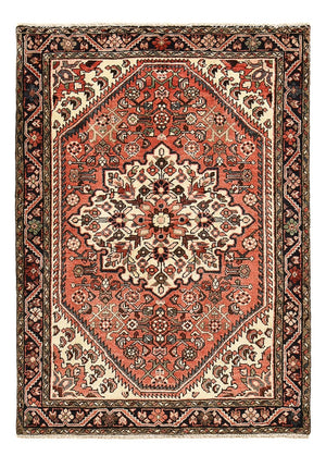 Persisk tæppe - Nomadisk - 147 x 104 cm - lysrød