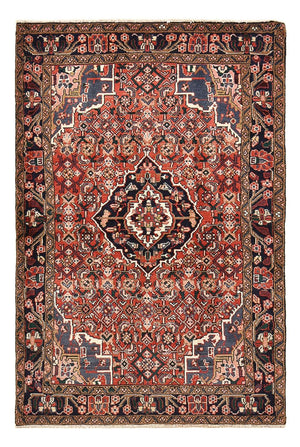 Persisk tæppe - Nomadisk - 156 x 105 cm - mørkerød