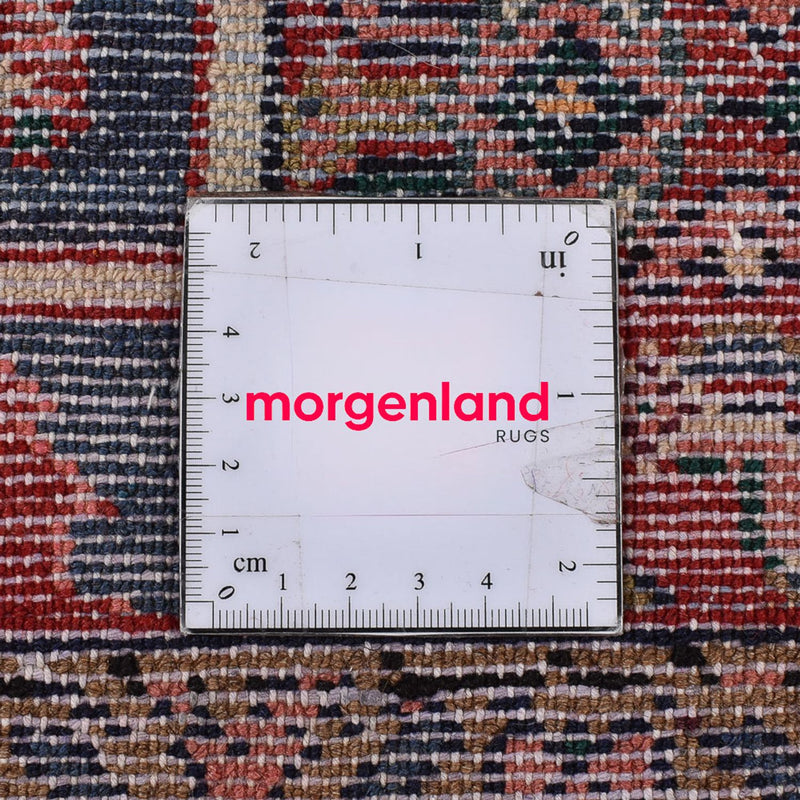 Persisk tæppe - Nomadisk - 156 x 105 cm - mørkerød