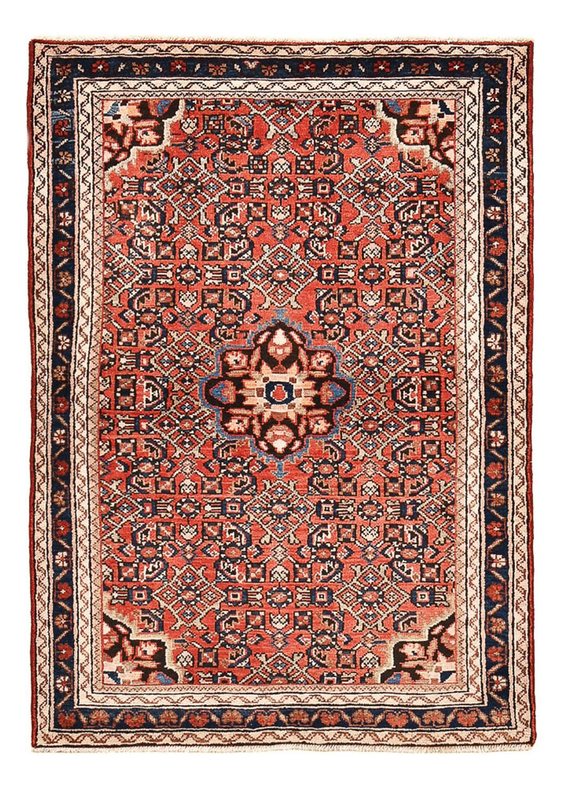 Persisk tæppe - Nomadisk - 153 x 108 cm - lysrød