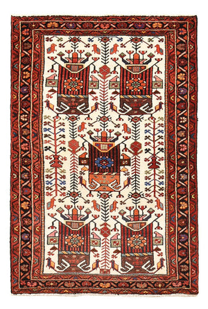 Persisk tæppe - Nomadisk - 130 x 88 cm - rød