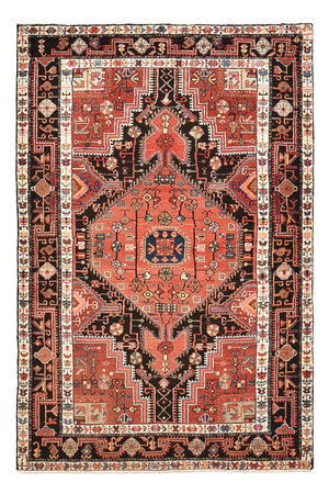 Persisk tæppe - Nomadisk - 198 x 129 cm - lysrød