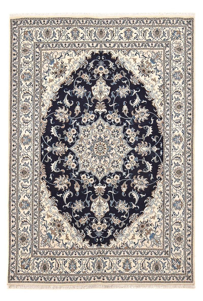 Persisk tæppe - Nain - 239 x 165 cm - mørkeblå