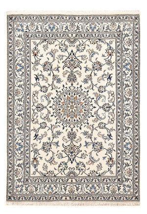 Persisk tæppe - Nain - 203 x 145 cm - lysegrå