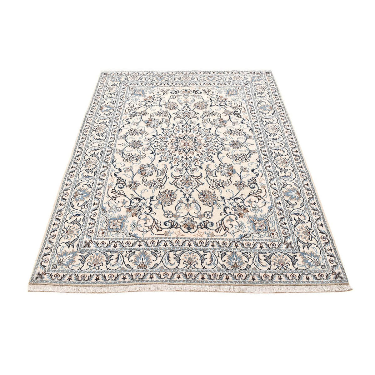 Persisk tæppe - Nain - 207 x 149 cm - lys beige