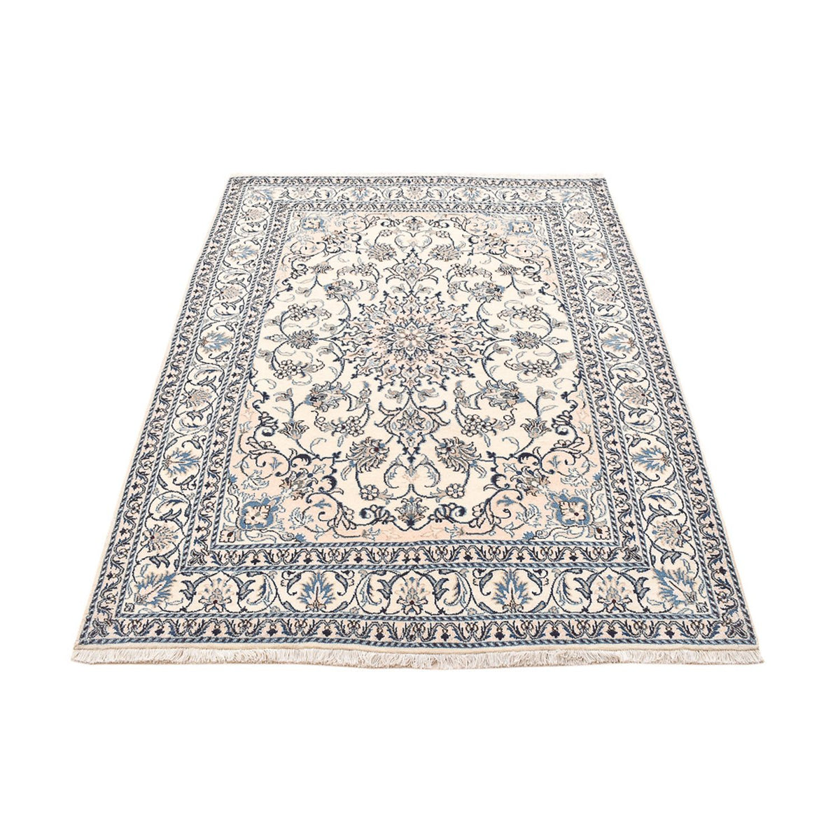 Persisk tæppe - Nain - 207 x 152 cm - lys beige
