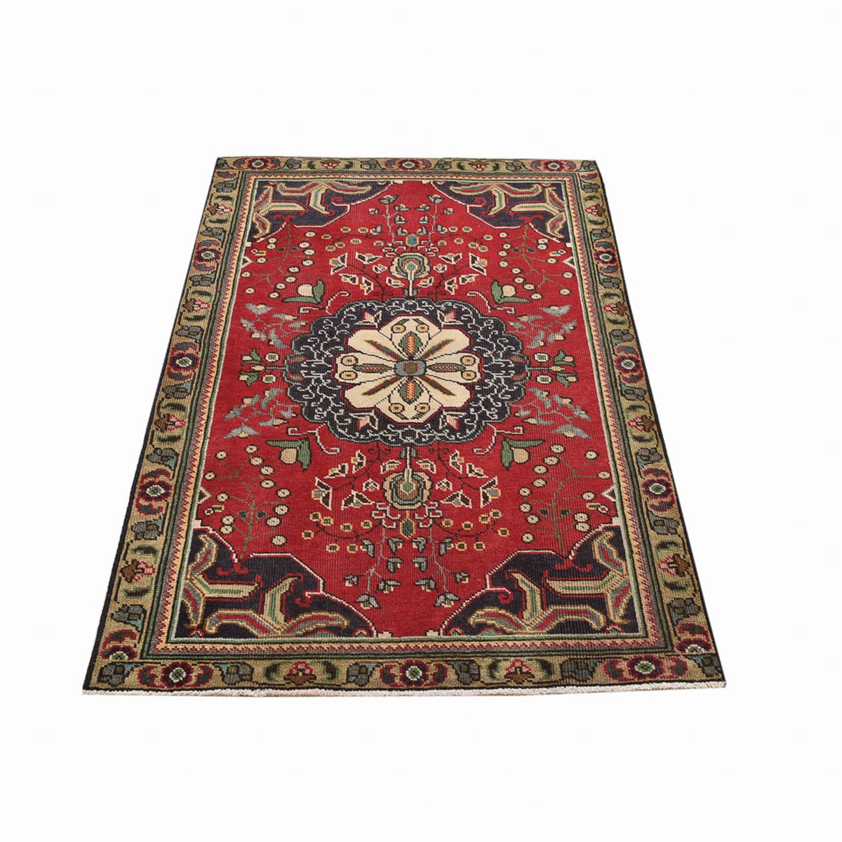 Persisk tæppe - Tabriz - 155 x 100 cm - rød